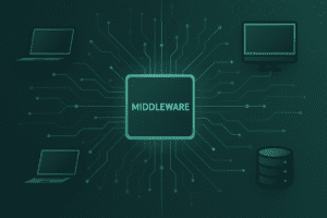 Middleware en arquitectura de software: capa que conecta aplicaciones y servicios para facilitar la interoperabilidad