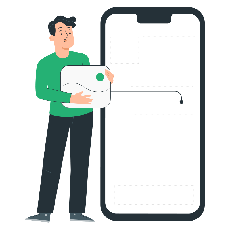 development of the web interface and the user experience of your application