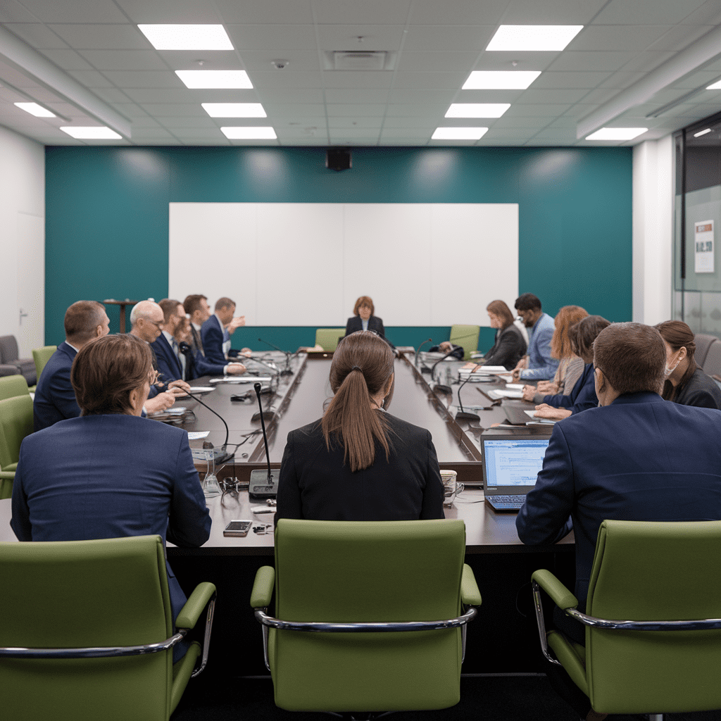 Estrategia de IA generativa en empresas: representación visual de los 4 pasos clave para su implementación